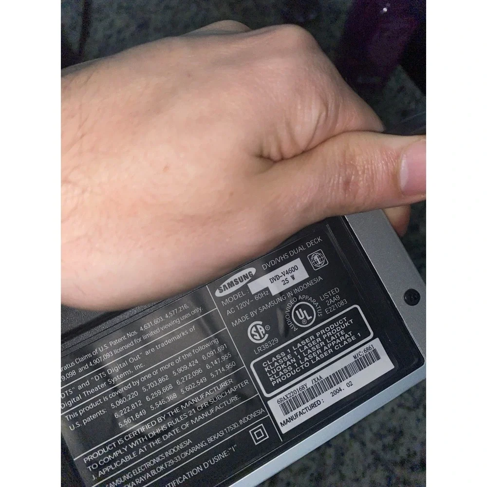 Samsung DVD-V4600C DVD/VCR 4 Head Hi-Fi‎ Combo Player, No Remote/AV PARTS&REPAIR